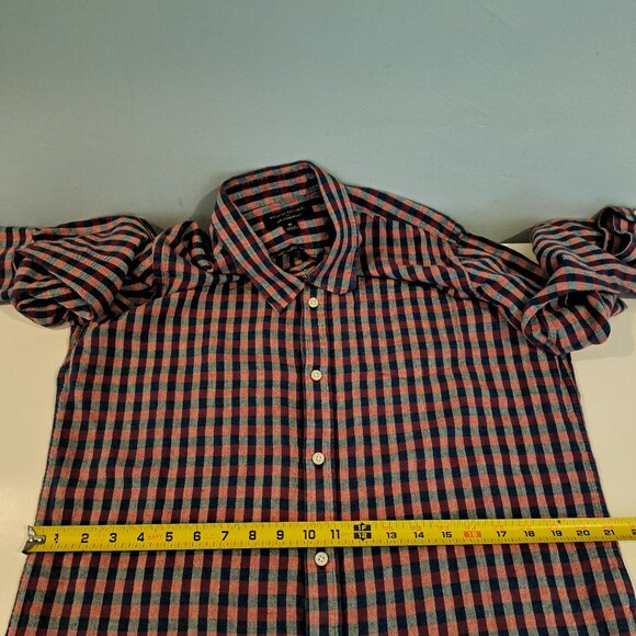 Banana Republic Men's Medium Linen Standard Fit Long Sleeve Button Down Shirt - Picture 11 of 14